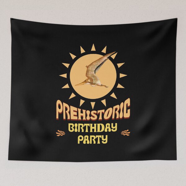 Item preview, Pterodactyl Birthday Party Retro Sun Dino Art designed and sold by Vac1.