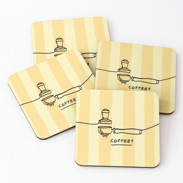 Item preview, Portafilter Line Art butter yellow designed and sold by ExcelsiorArt.