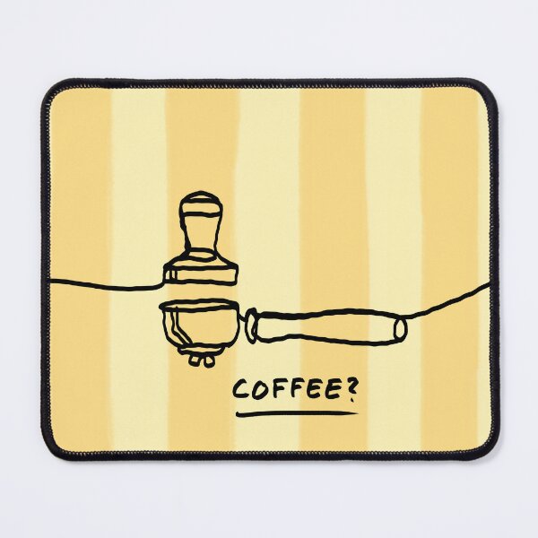 Item preview, Portafilter Line Art butter yellow designed and sold by ExcelsiorArt.
