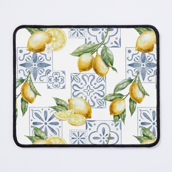 Item preview, Mediterranean Lemon Tile Pattern designed and sold by Alisles.