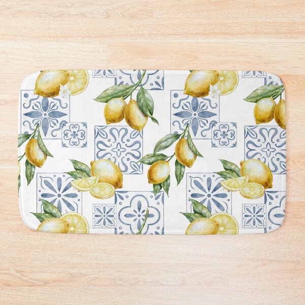 Item preview, Mediterranean Lemon Tile Pattern designed and sold by Alisles.