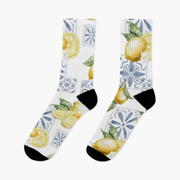 Item preview, Mediterranean Lemon Tile Pattern designed and sold by Alisles.