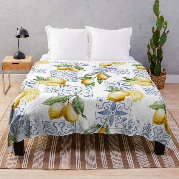 Item preview, Mediterranean Lemon Tile Pattern designed and sold by Alisles.