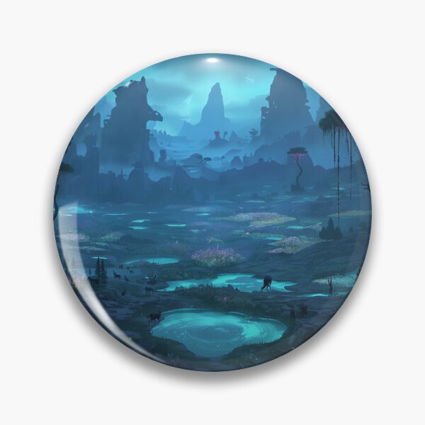 Item preview, Living Lights Valley Fantasy Alien Landscape designed and sold by Luminous Wilds.