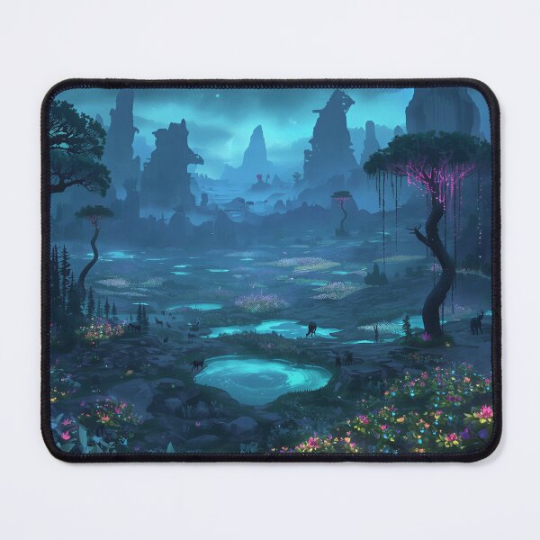 Item preview, Living Lights Valley Fantasy Alien Landscape designed and sold by Luminous Wilds.