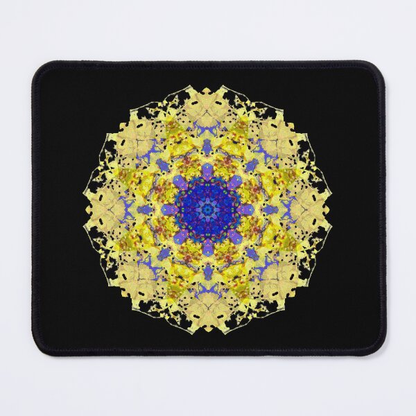 Item preview, Golden Sunburst Mandala with Blue Core designed and sold by haunguyencong.