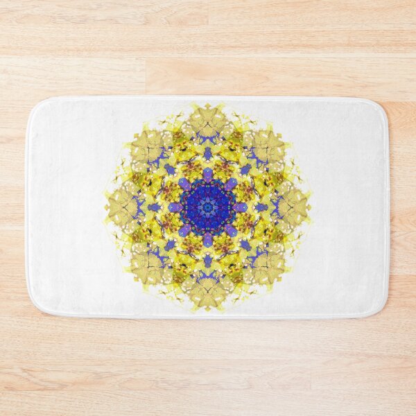 Item preview, Golden Sunburst Mandala with Blue Core designed and sold by haunguyencong.