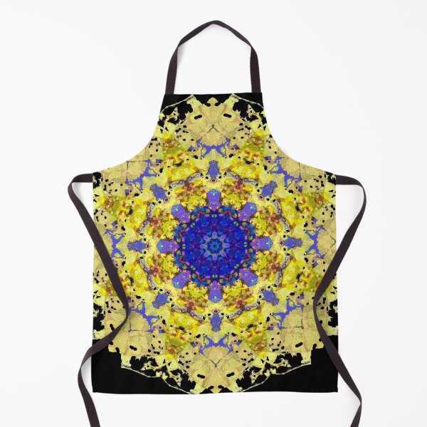 Item preview, Golden Sunburst Mandala with Blue Core designed and sold by haunguyencong.