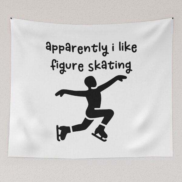 Item preview, Apparently i like figure skating - Funny Ice Skater Gift designed and sold by gunaone-design.