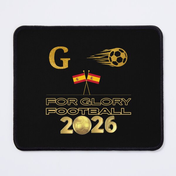 Item preview, For Glory Football 2026 Spain Gold Soccer Fan Design Spanish Flag Football Supporter Shirt designed and sold by Art_IN_Design.