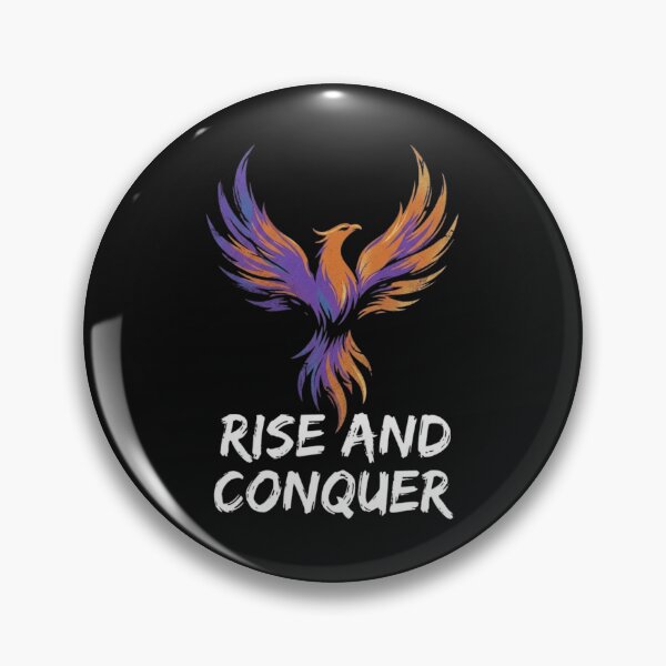 Item preview, Rise And Conquer Colorful Phoenix Silhouette designed and sold by GiggleInkTees.
