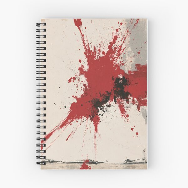 Item preview, Explosive Red Splash Abstract Art - Textured Red Palette No.14 designed and sold by SlowRegardArt.