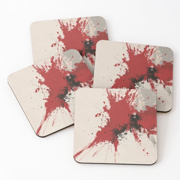 Item preview, Explosive Red Splash Abstract Art - Textured Red Palette No.14 designed and sold by SlowRegardArt.