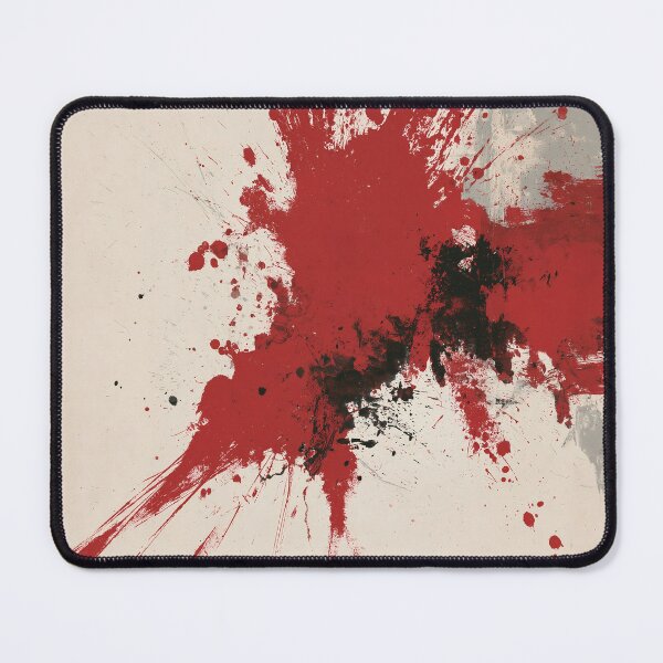 Item preview, Explosive Red Splash Abstract Art - Textured Red Palette No.14 designed and sold by SlowRegardArt.