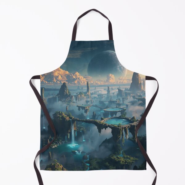Item preview, Celestial Waterfall Kingdom Fantasy Landscape designed and sold by Luminous Wilds.
