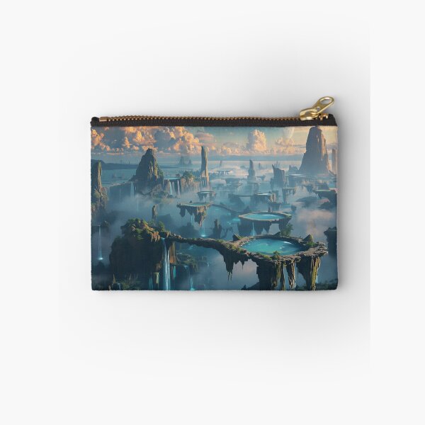 Item preview, Celestial Waterfall Kingdom Fantasy Landscape designed and sold by Luminous Wilds.