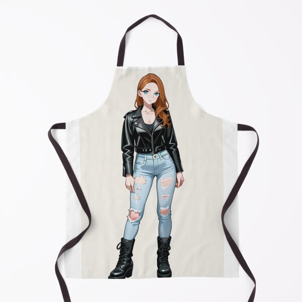 Item preview, Fashion - attitude redhead woman leather designed and sold by AnimeShin.