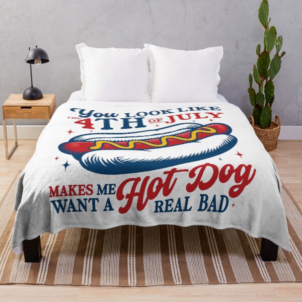 Item preview, You Look Like the 4th of July Makes Me Want A Hot Dog Real Bad Funny 4th of July designed and sold by gunaone-design.