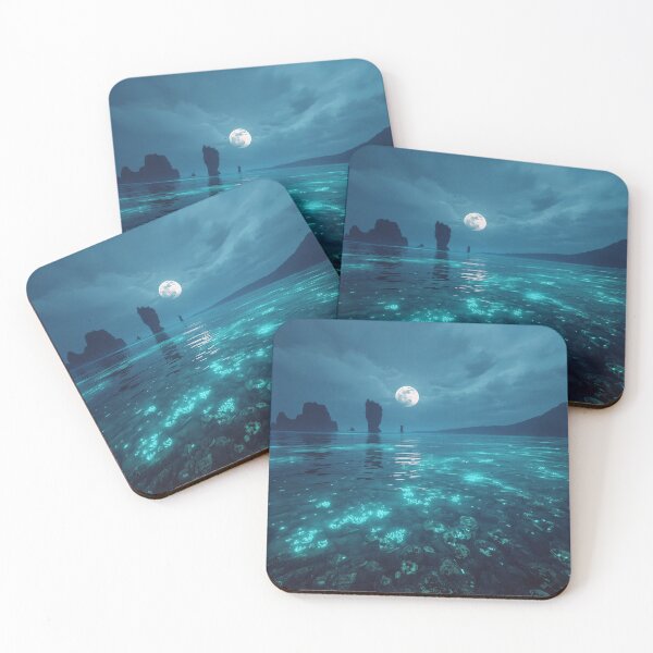 Item preview, Spirit Ocean Fantasy Alien Coastal Landscape designed and sold by Luminous Wilds.