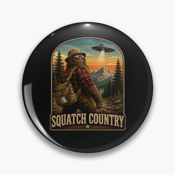 Item preview, Squatch Country Bigfoot Believer UFO Retro Vintage Sasquatch  designed and sold by tamdevo1.