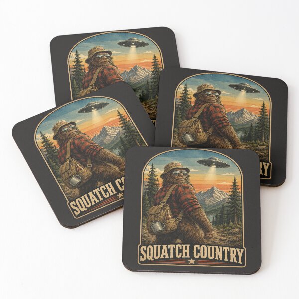 Item preview, Squatch Country Bigfoot Believer UFO Retro Vintage Sasquatch  designed and sold by tamdevo1.