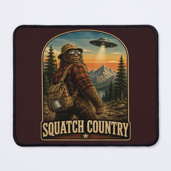 Item preview, Squatch Country Bigfoot Believer UFO Retro Vintage Sasquatch  designed and sold by tamdevo1.