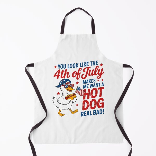 Item preview, 4th of July Hot Dog You Look Like The 4th of July Make Me Want AHot Dog Bad designed and sold by gunaone-design.