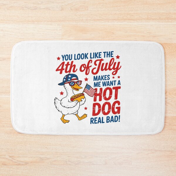 Item preview, 4th of July Hot Dog You Look Like The 4th of July Make Me Want AHot Dog Bad designed and sold by gunaone-design.