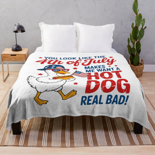 Item preview, 4th of July Hot Dog You Look Like The 4th of July Make Me Want AHot Dog Bad designed and sold by gunaone-design.