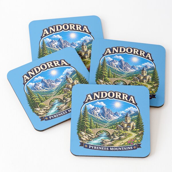 Item preview, Andorra - Pyrenees Mountains designed and sold by Myra365Art.