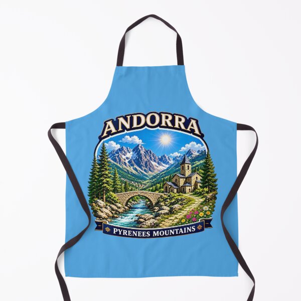 Item preview, Andorra - Pyrenees Mountains designed and sold by Myra365Art.