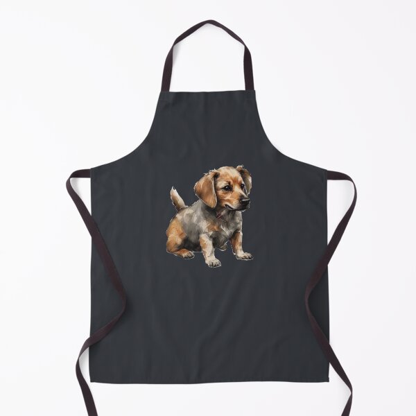 Item preview, Geometric Dachshund Puppy Art – Modern Pet Art designed and sold by Tklezardesigns.