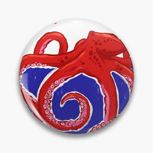 Item preview, Octopus Illustration, Euro Summer Mediterranean Coastal Graphic designed and sold by art-injoy.
