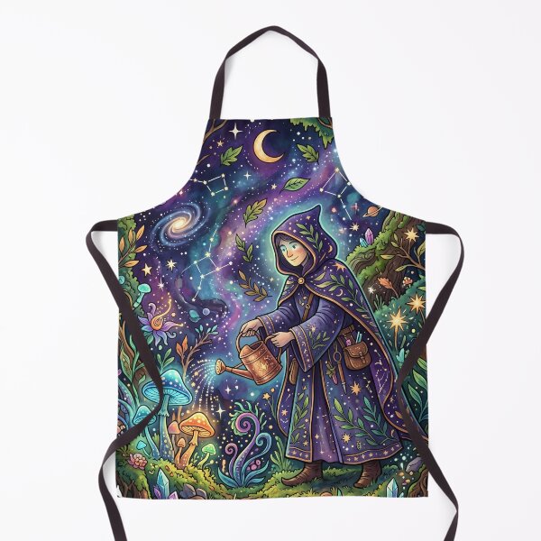 Item preview, A space herbalist in an enchanted forest. designed and sold by MyHappyArtShop.