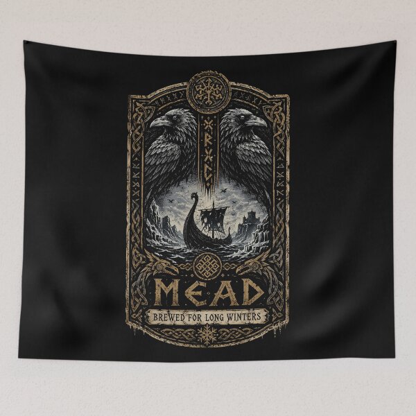 Item preview, Raven Banner Winter Mead Label designed and sold by agearb.