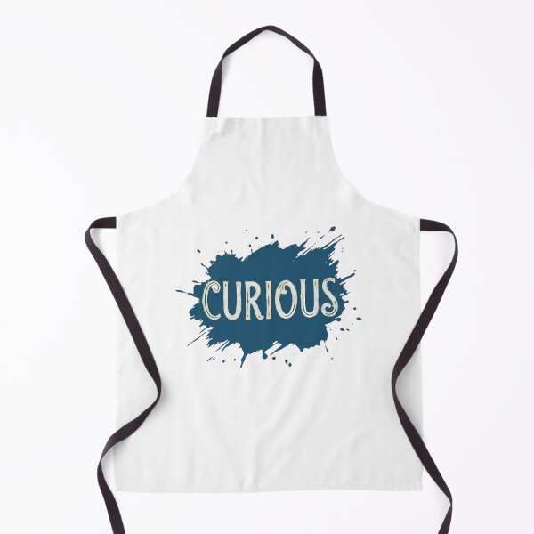 Item preview, Curious Word On Blue Ink Splatter designed and sold by GiggleInkTees.