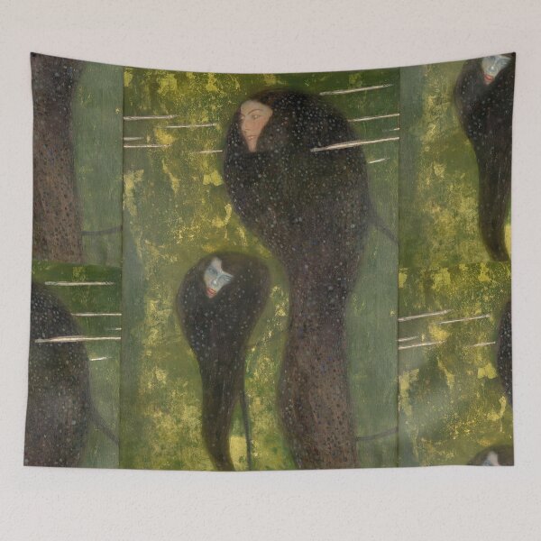 Item preview, Silver Fish Nymphs by Gustav Klimt: Vienna Secession Fine Art Poster designed and sold by artofuniverse.