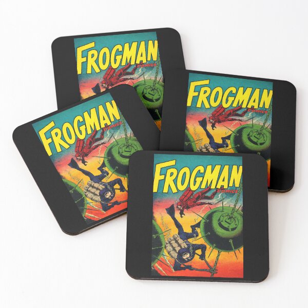 Item preview, Retro Frogman Navy Comic – Undersea Adventure Action Art designed and sold by Analog Aura .