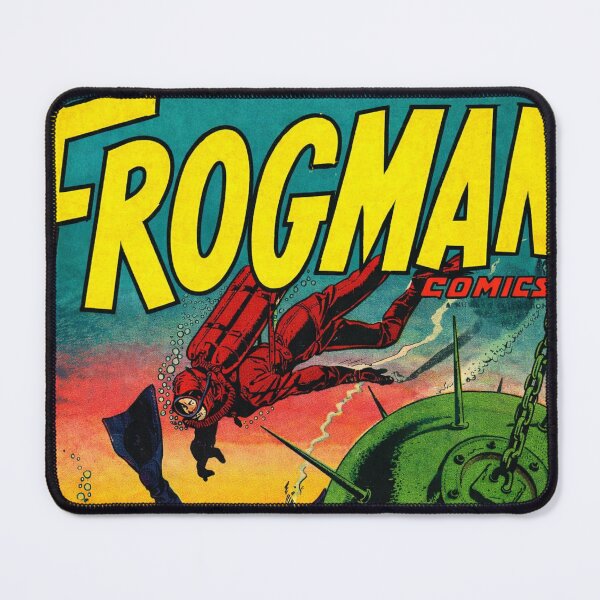 Item preview, Retro Frogman Navy Comic – Undersea Adventure Action Art designed and sold by Analog Aura .
