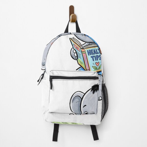 Item preview, Reading Elephant with Gas Trouble Funny 2D Art designed and sold by canvahub.