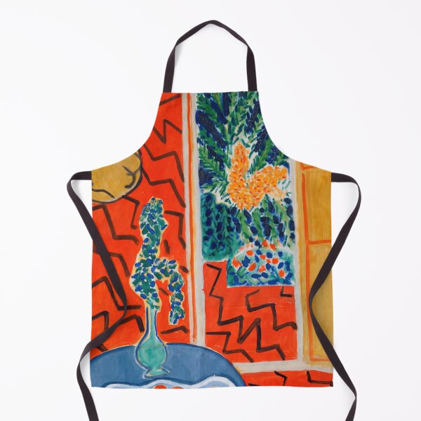 Item preview, Red Interior Still Life on a Blue Table by Henri Matisse: Bold Fauvist Color designed and sold by artofuniverse.