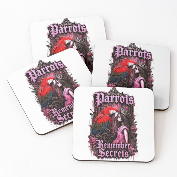 Item preview, Dark Fantasy Parrot Princess Art designed and sold by ArtbyJustis.