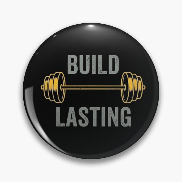 Item preview, Build Lasting Fitness Barbell Weight Graphic designed and sold by GiggleInkTees.