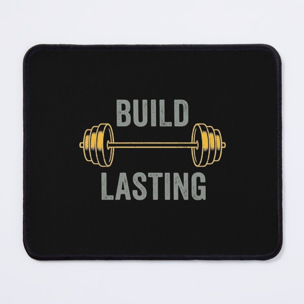 Item preview, Build Lasting Fitness Barbell Weight Graphic designed and sold by GiggleInkTees.