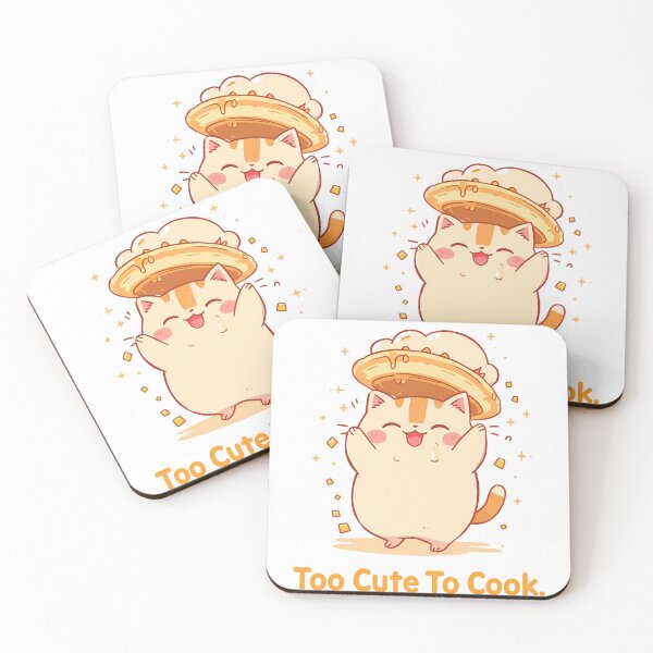Item preview, Too Cute To Cook Cat designed and sold by PurrfectClubArt.