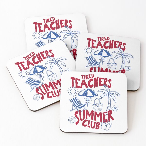 Item preview, Tired Teachers Summer Club - Funny Teacher Summer Last Day of School Summer Break Teacher Gift End of Year Teacher designed and sold by gunaone-design.