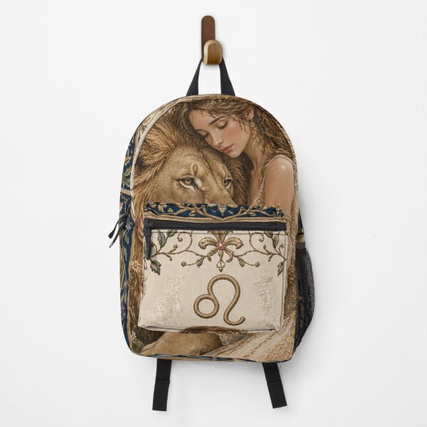 Item preview, Leo Zodiac Maiden | Celtic Art Aesthetic | Medieval Fantasy Faux Embroidery Print designed and sold by doinitzart.
