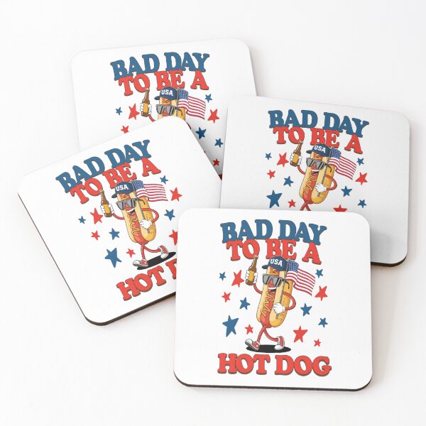 Item preview, Bad Day to Be a Hotdog Funny Retro Hotdog 4th of July Design  designed and sold by Thread&Fable.