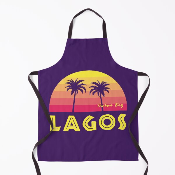 Item preview, Tarkwa Bay Lagos Nigeria | Palm Tree Retro Sunset designed and sold by MammothArt.