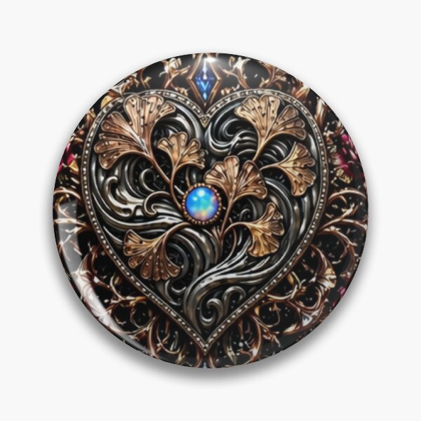 Item preview, Mystic Gothic Heart & Thorns: Dark Silver designed and sold by cabuks.